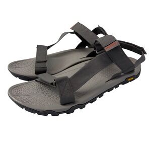 Merrell Breakwater Strap Sandals 12 Charcoal Gray Vibram Sole Gray J135189